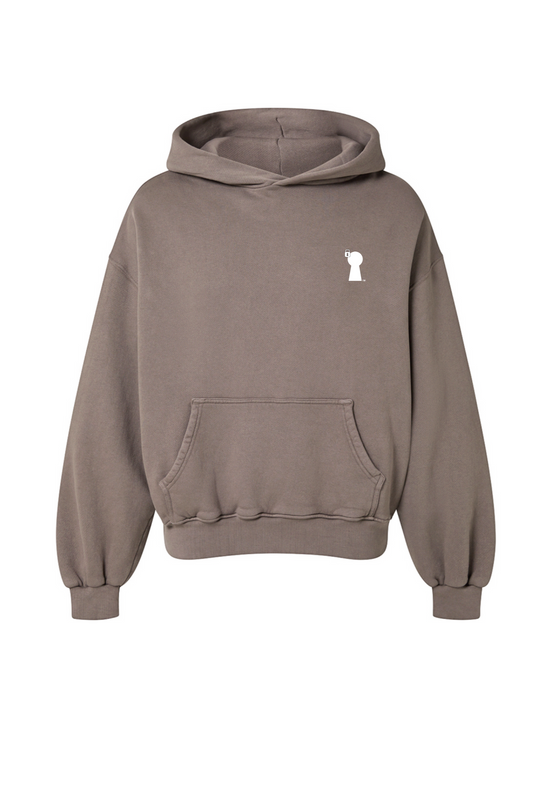 KEY LOGO HOODIE | MOCHA