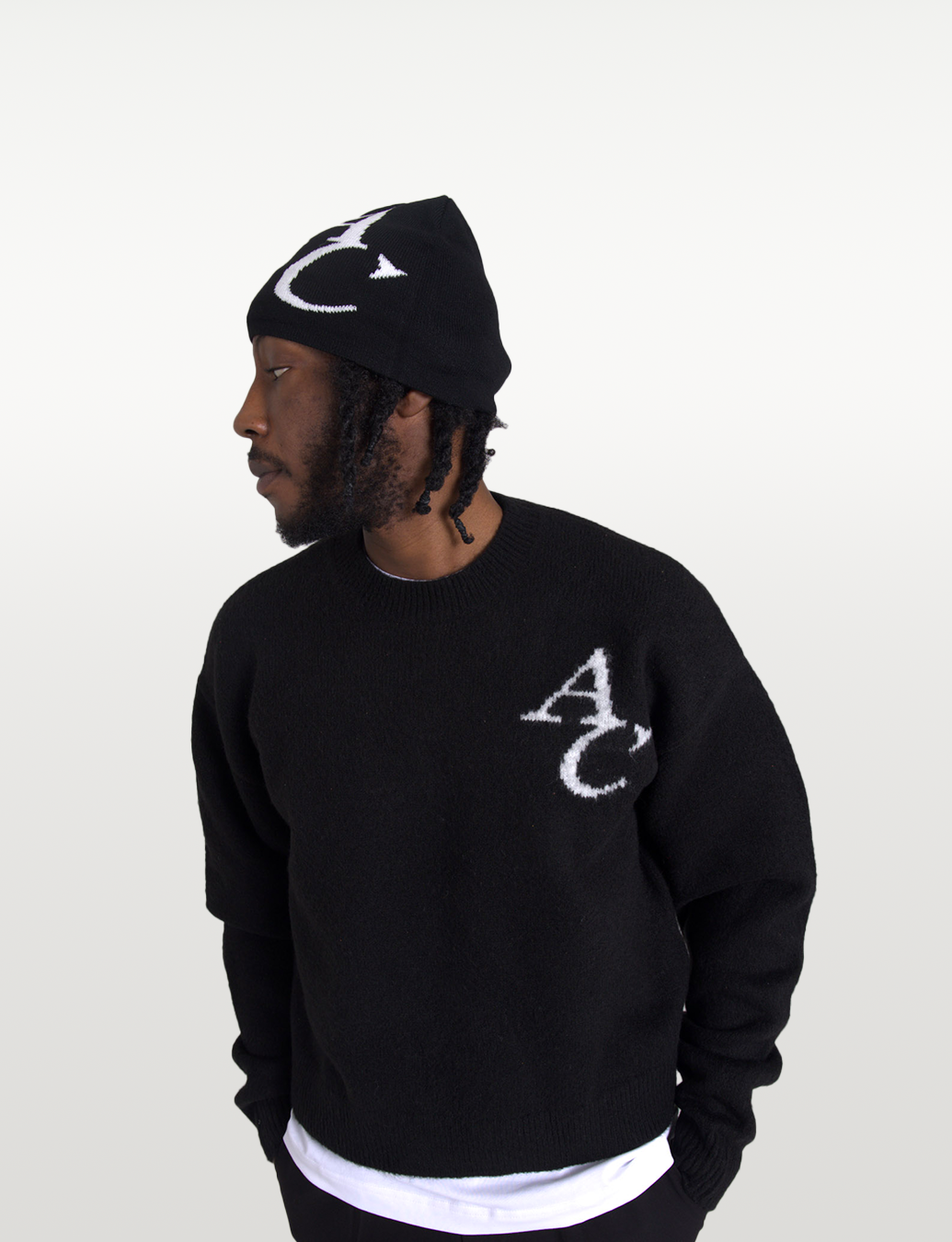 AC LOGO SWEATER | BLACK