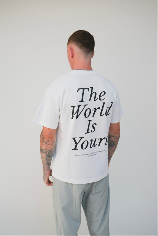 THE WORLD IS YOURS GRAPHIC TEE | WHITE