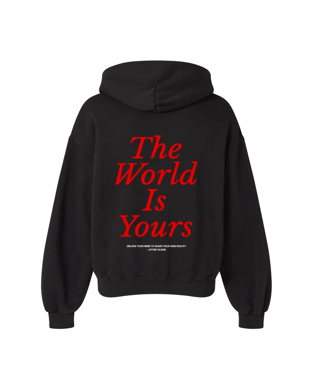THE WORLD IS YOURS HOODIE - BLACK