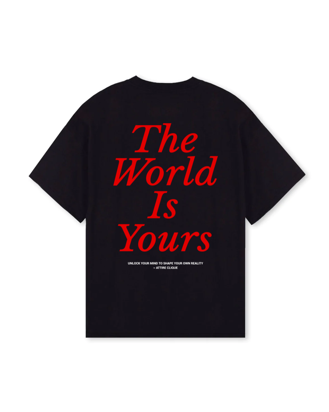 THE WORLD IS YOURS T-SHIRT - BLACK