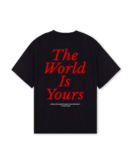 THE WORLD IS YOURS T-SHIRT | BLACK