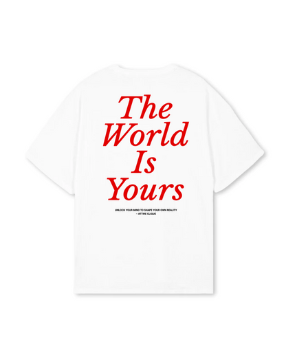 THE WORLD IS YOURS T-SHIRT - WHITE